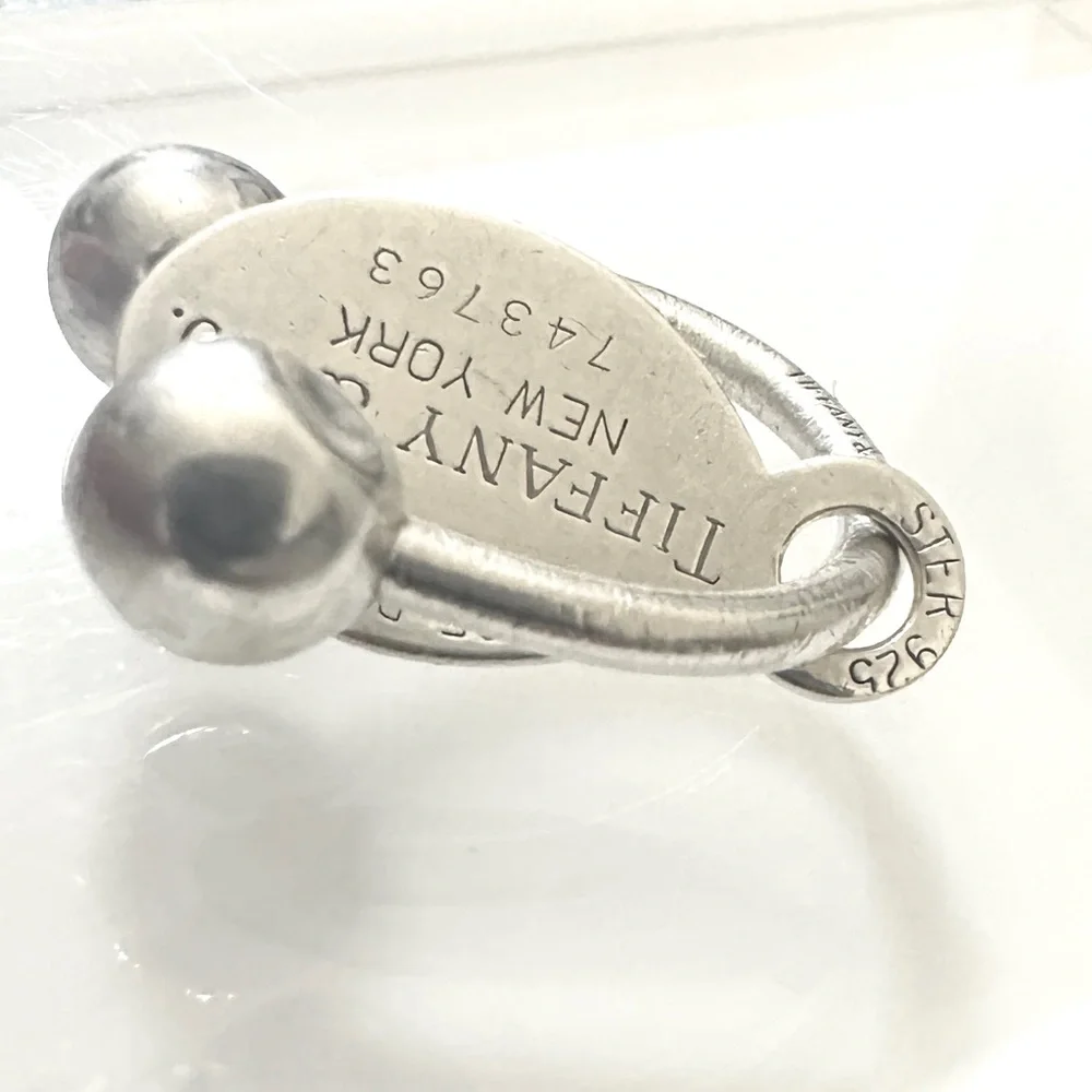 ❌SOLD❌ 💎 Tiffany & Co. Sterling Silver 'RETURN TO TIFFANY' Dog Tag Keyring - Picture 8 of 13